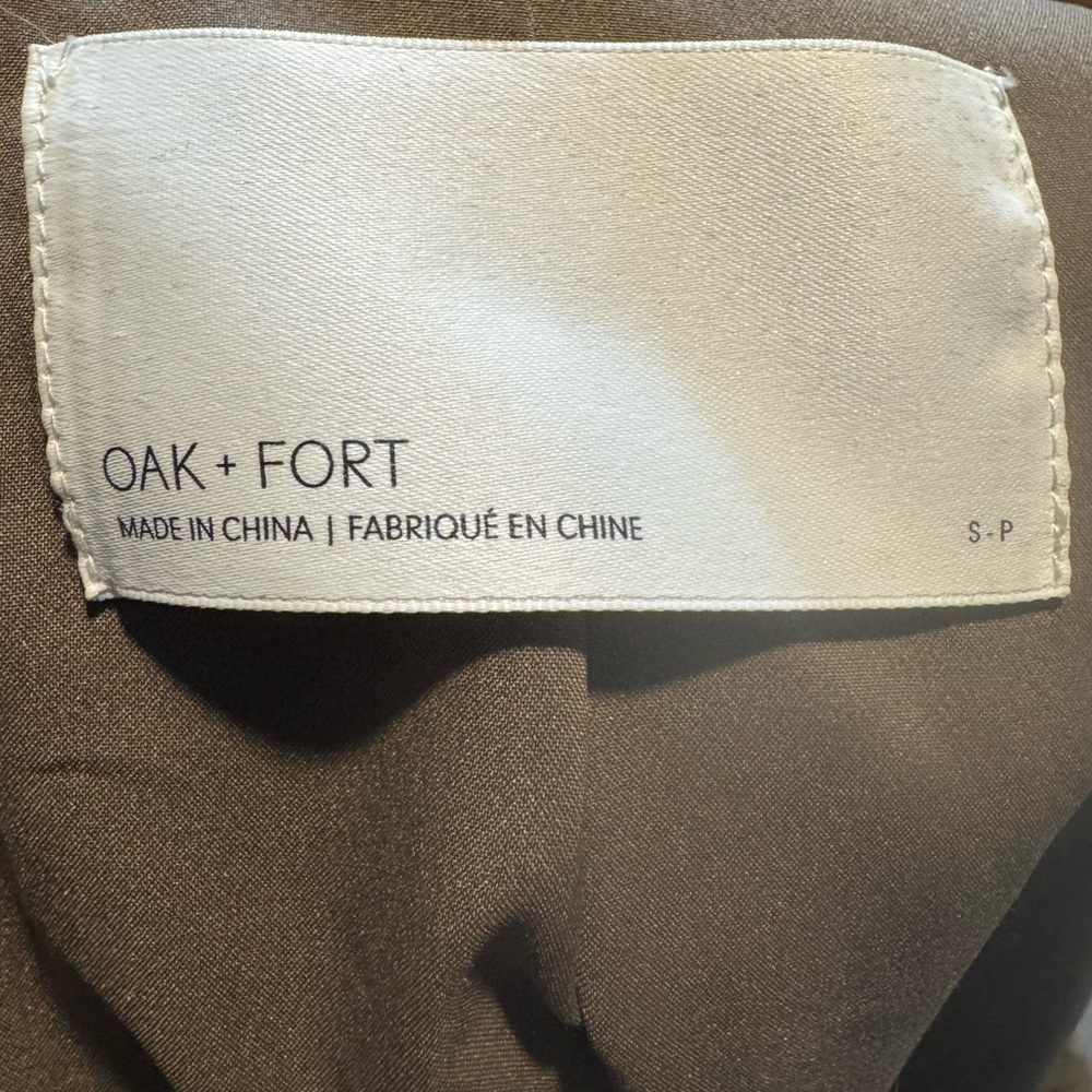 OAK + FORT Brown Plaid Blazer - Picture 7 of 8